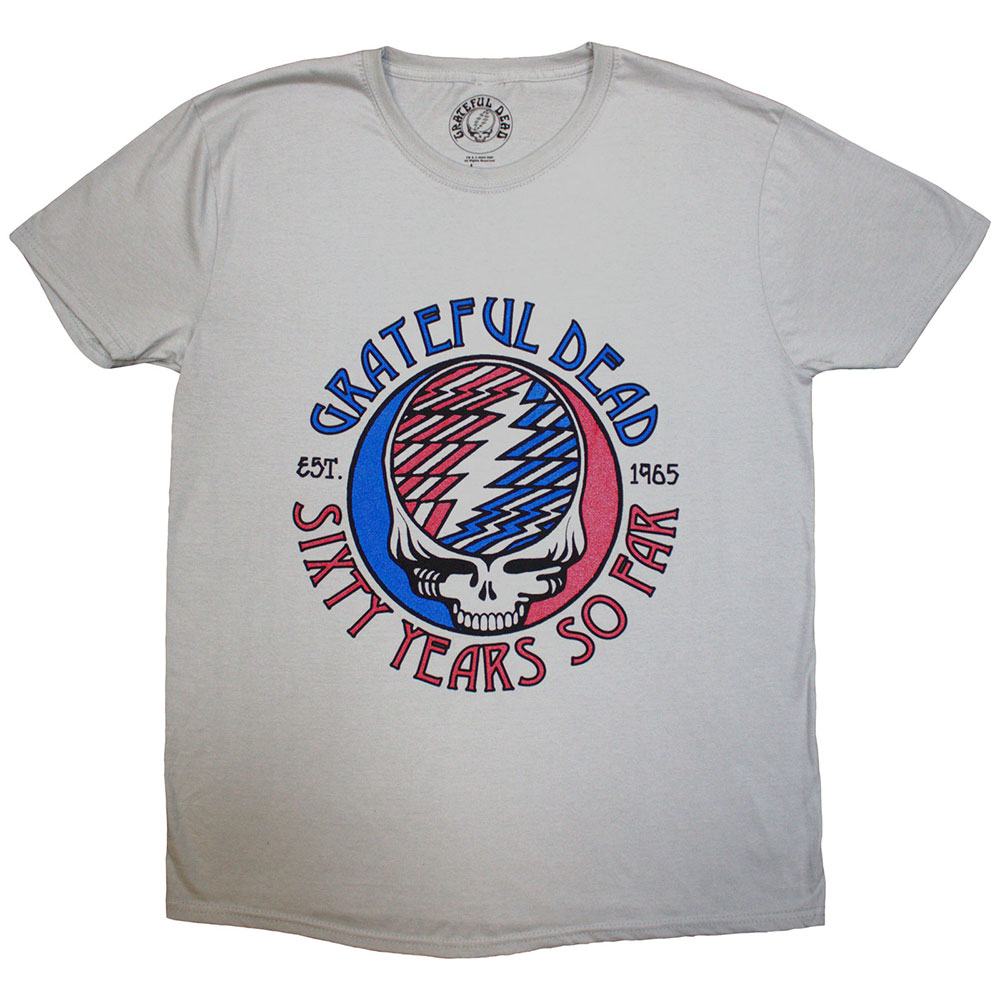 Grateful Dead - Stealie 60 Heren T-shirt - Grijs